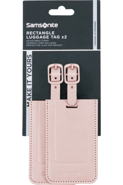 SAMSONITE TA Revolution Rectangle 2-Pack Polyurethane bagagetagg, rosa