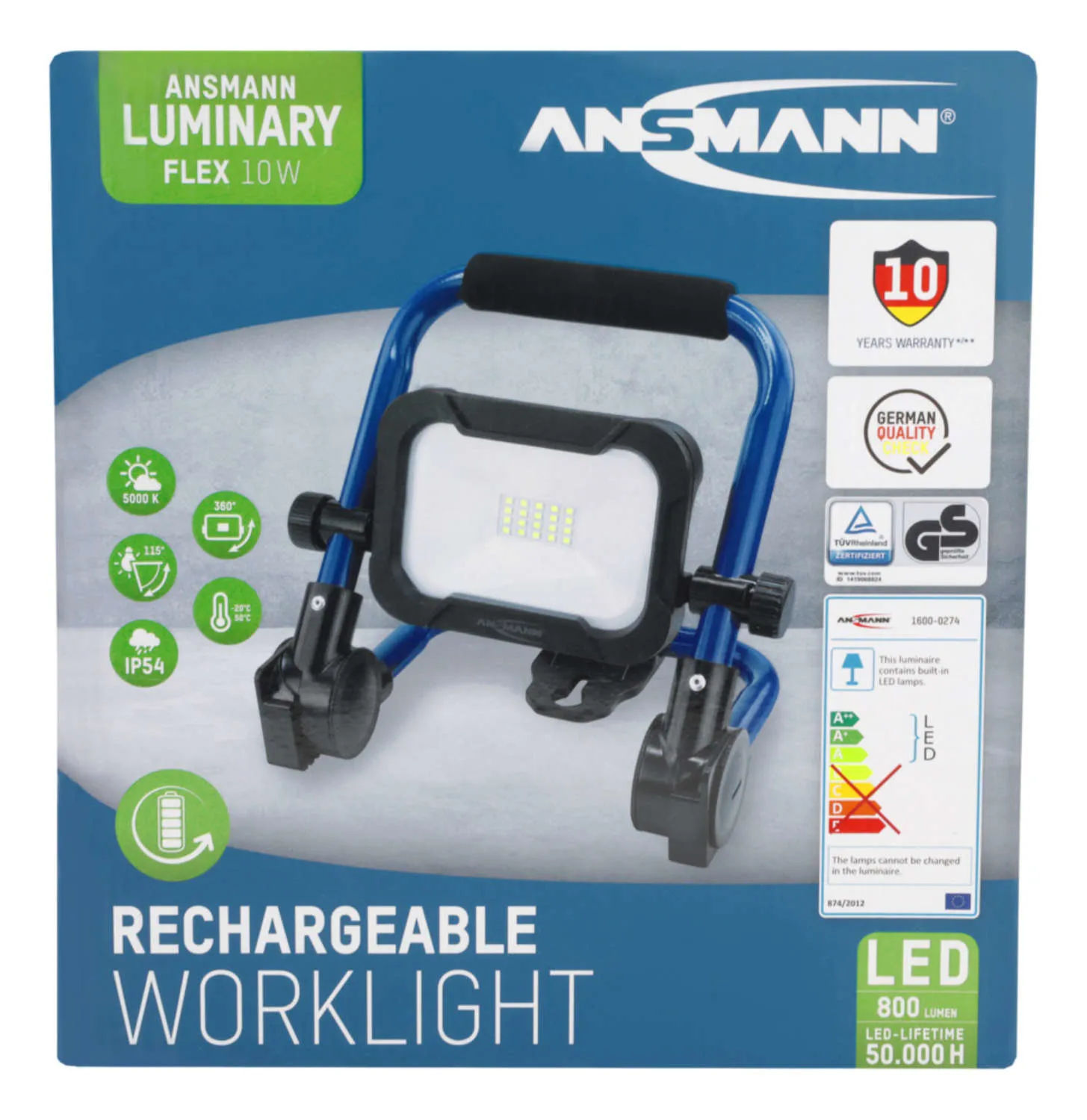 Fl800R Led 10 W Black, Blue