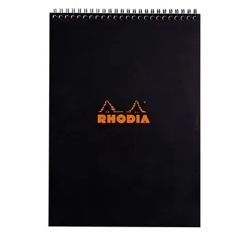 Rhodia NotePad wire black A4 lined