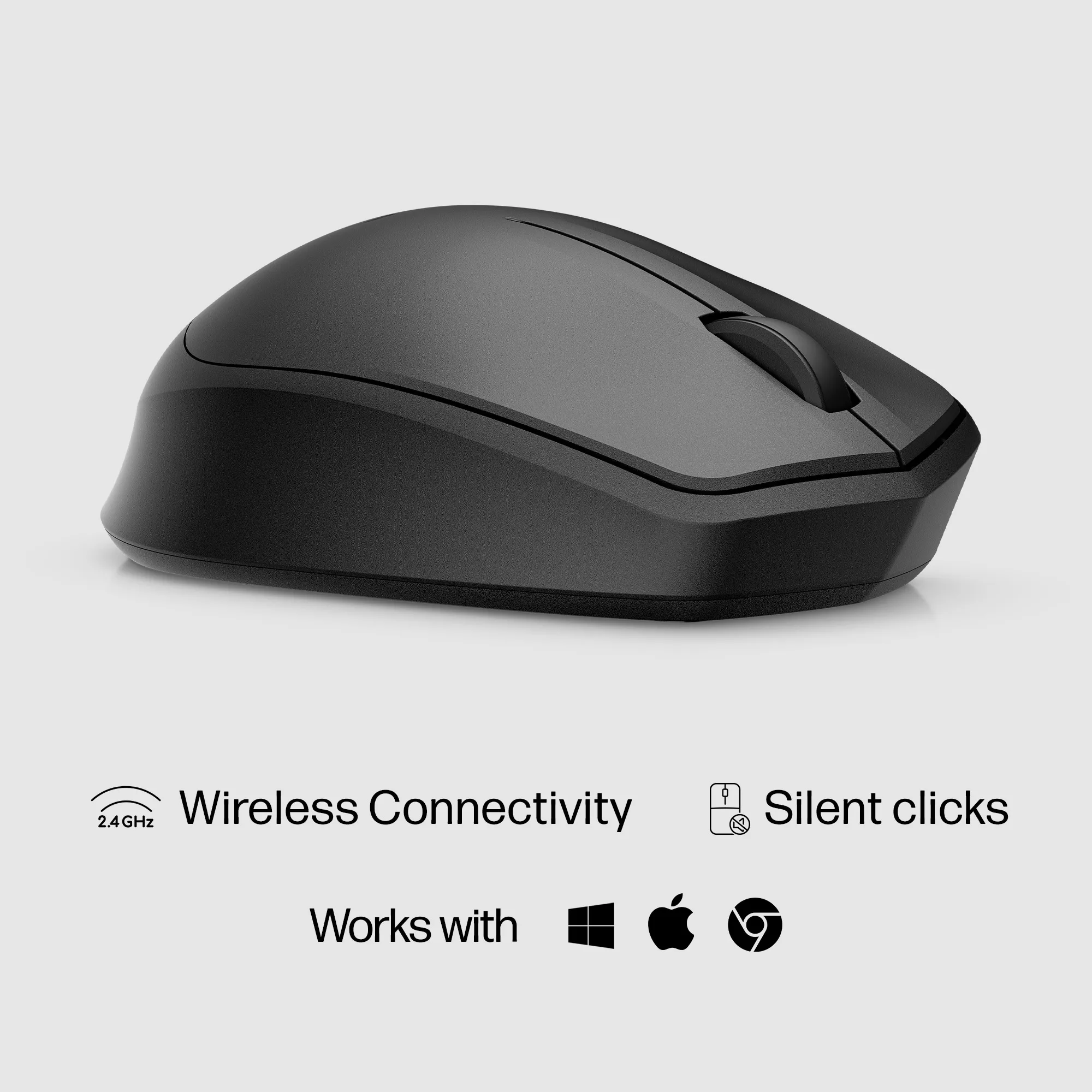 HP 280 Silent Wireless Mouse, Black (Consumer)