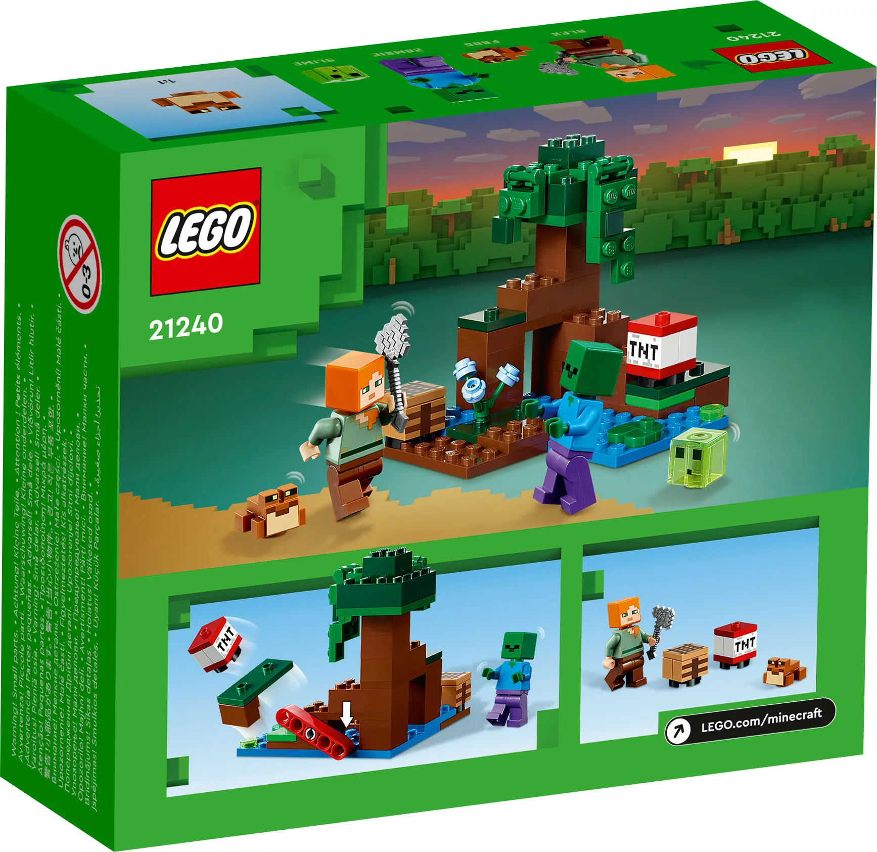 Lego Minecraft The Swamp Adventure Construction Toy 21240
