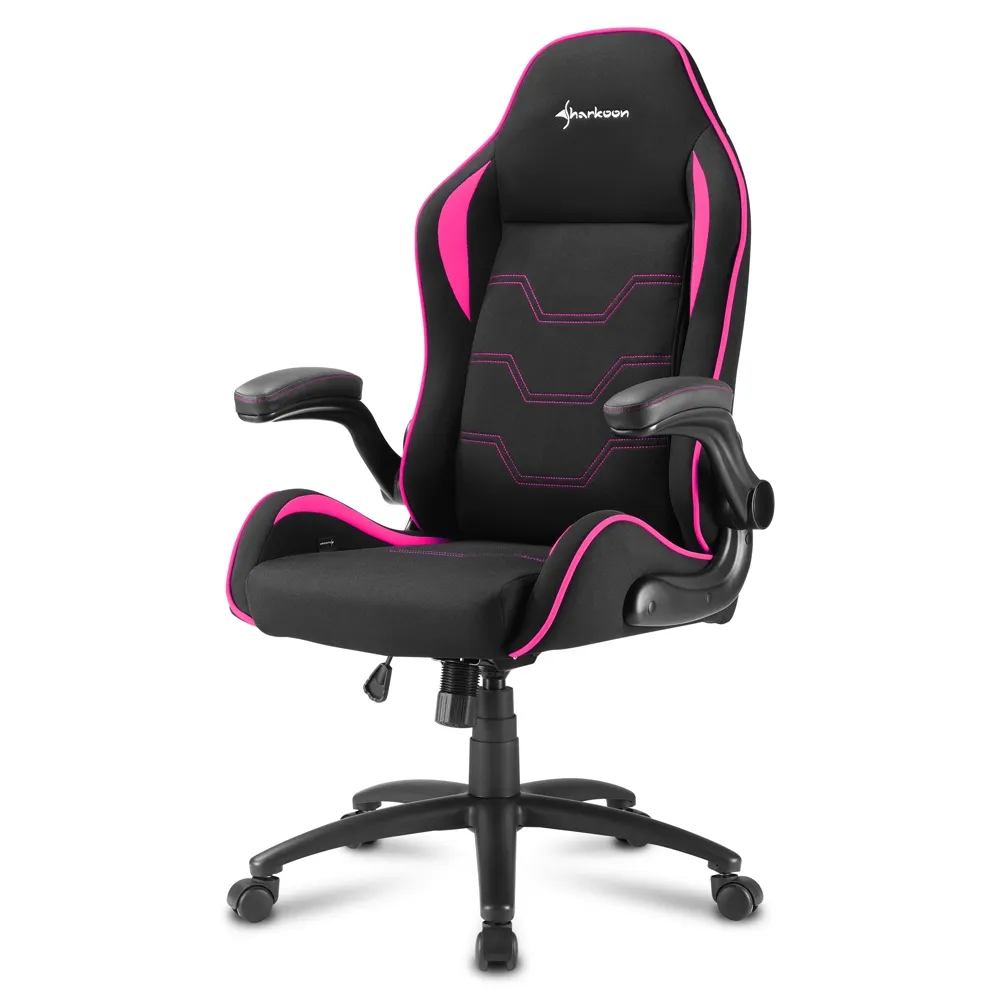 Sharkoon Elbrus 1 - spelstol, svart/pink
