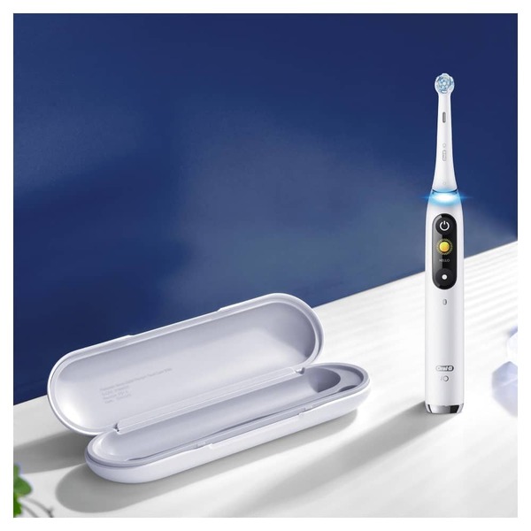 Braun Oral-B iO Series 9 Electric Toothbrush, White Alabaster