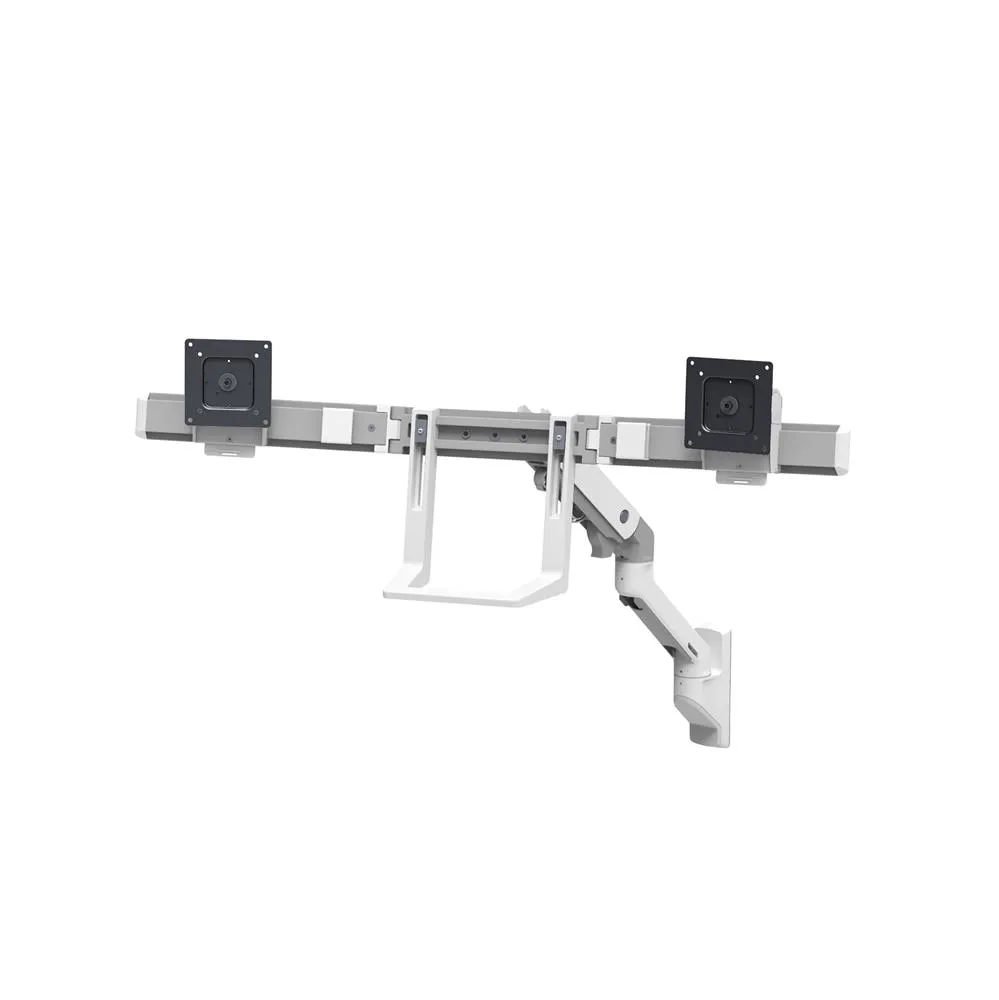 ERGOTRON HX Dual Monitor Wall Mount Arm white