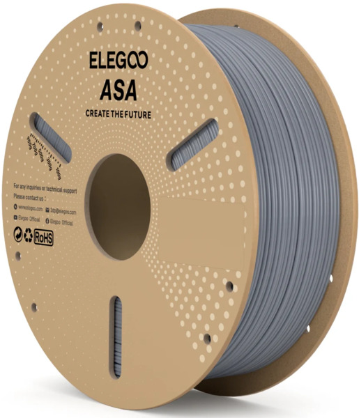 ELEGOO ASA 1.75 mm, 1 kg -3D-tulostusfilamentti, harmaa