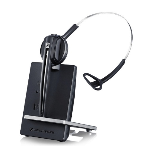 SENNHEISER WIRELESS DECT HEADSET (MONAURAL) BASE STATION, HEADBAND OR EARHOOK, MS
