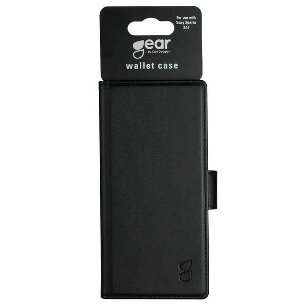 GEAR Wallet, Xperia XA1 -lompakkokotelo, Musta