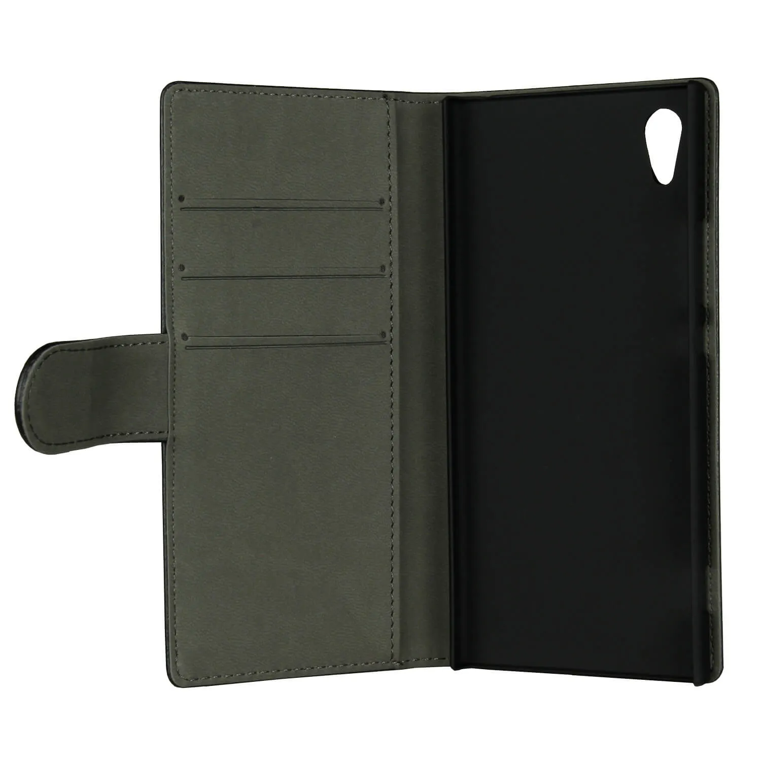 GEAR Wallet, Xperia XA1 - Wallet Case, Black