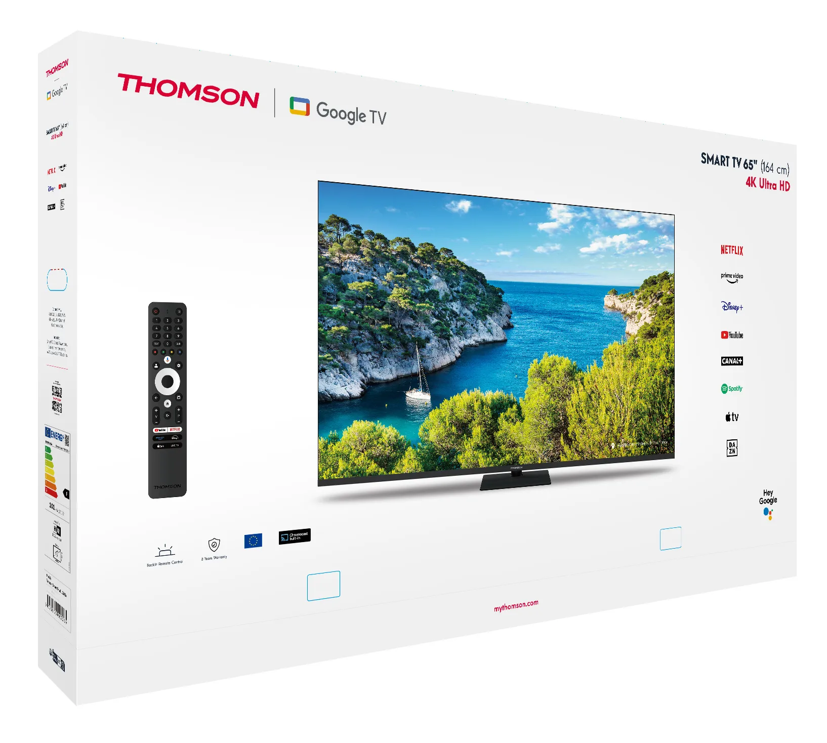 Thomson 65" UHD 60Hz Google Smart -televisio