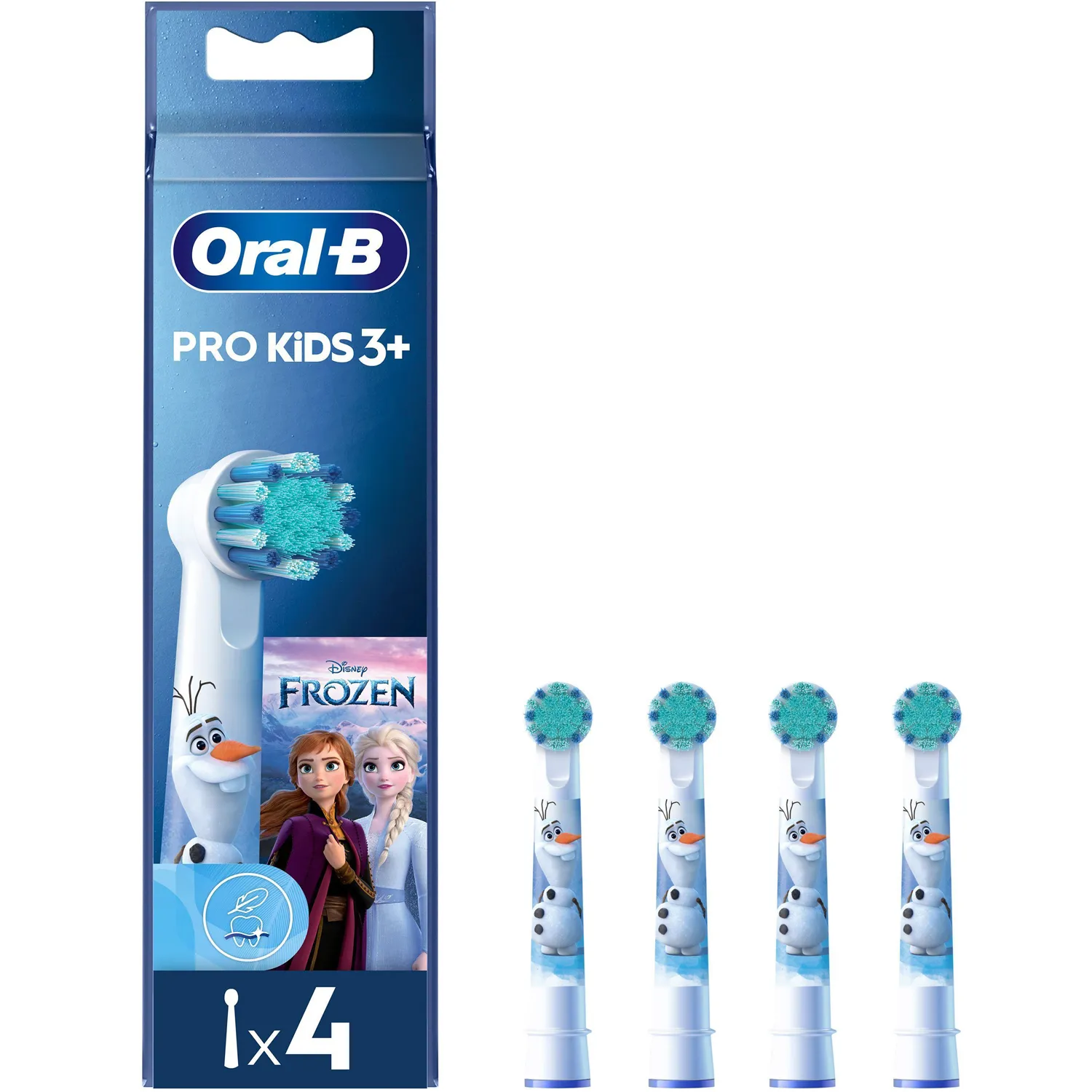 Oral-B Kids 3+ - borsthuvud, Frozen, 4st