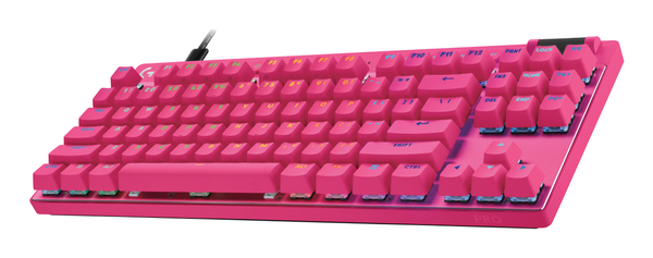 Logitech Pro X TKL Rapid - gaming keyboard, magenta