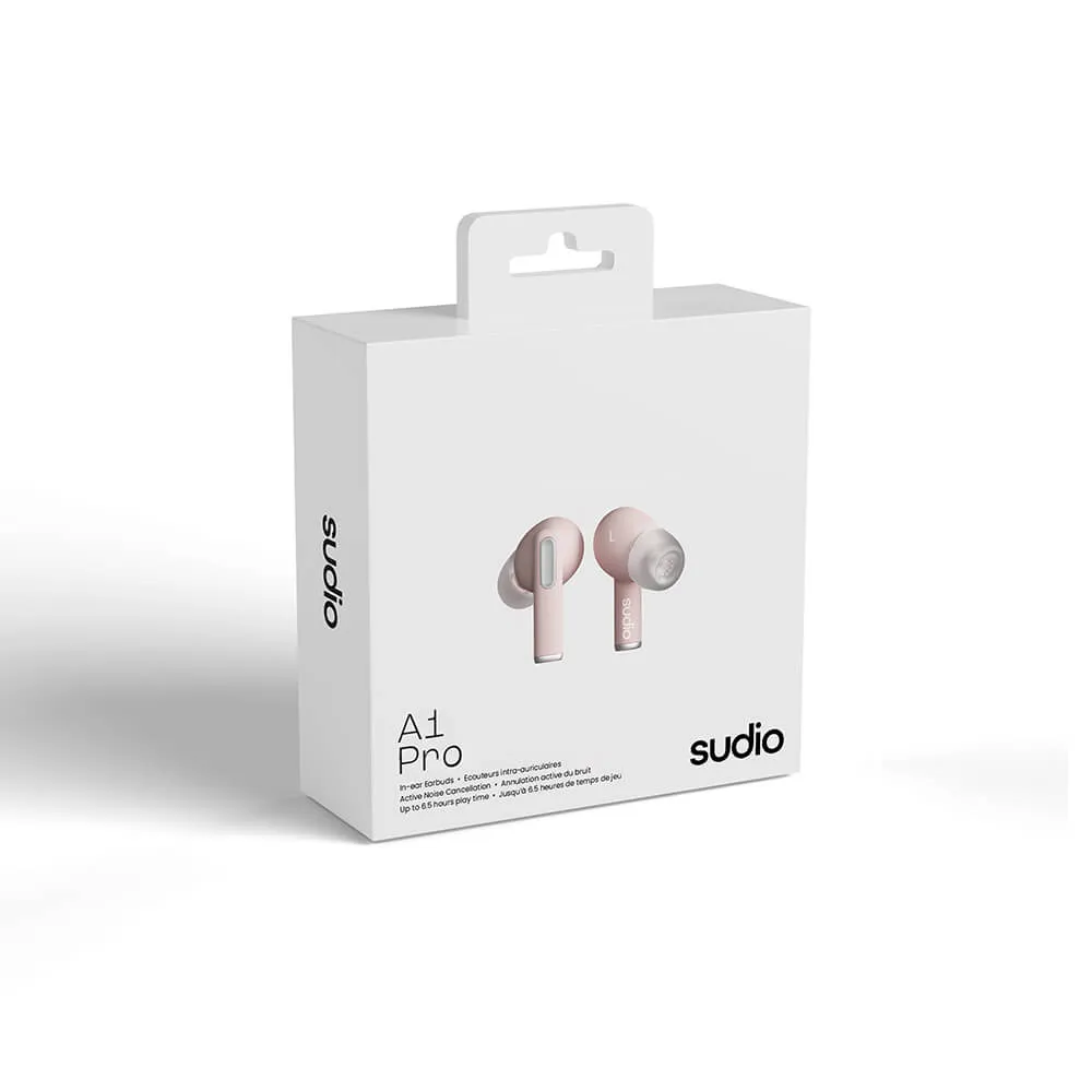 Sudio A1 Pro ANC - wireless earbuds, pink