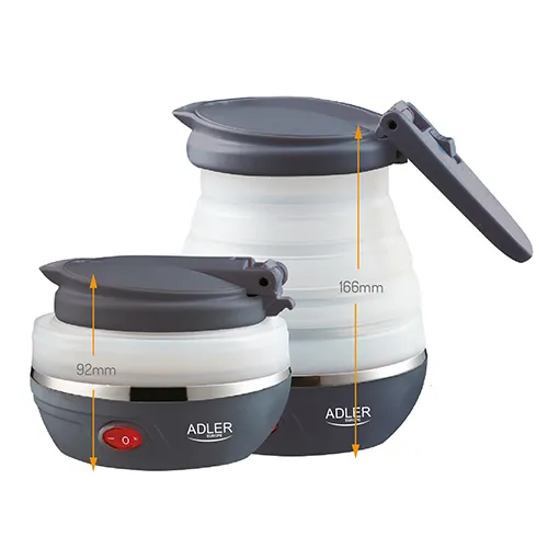 Adler AD 1279 kettle, 0.6L, 750W, Black/White
