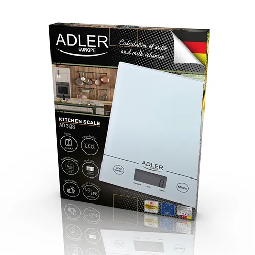 ADLER AD 3138 digital k&ouml;ksv&aring;g, vit