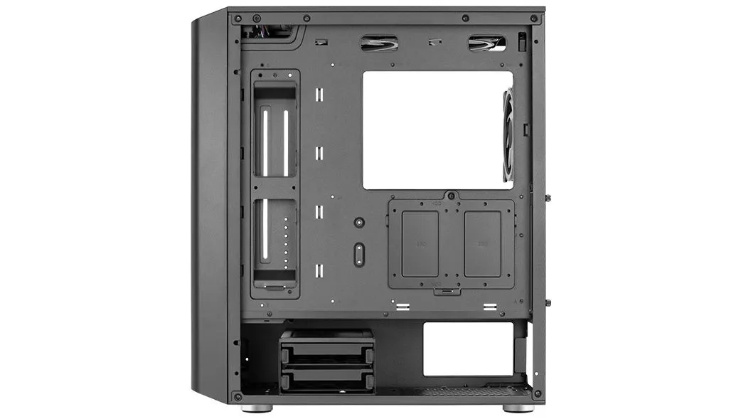 AeroCool Interstellar Midi-Tower Case with window and RGB lighting, Black