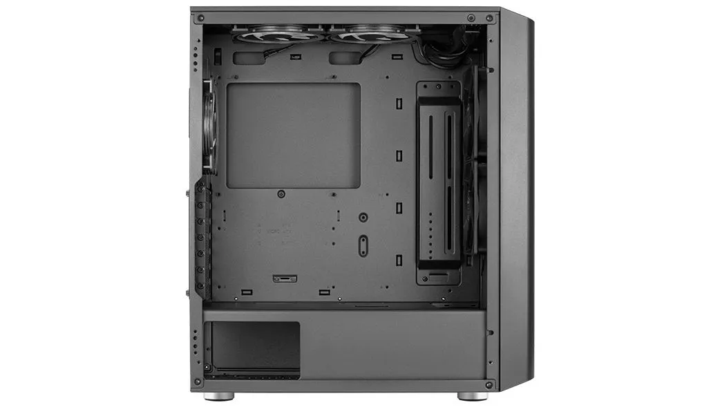 AeroCool Interstellar Midi-Tower Case with window and RGB lighting, Black