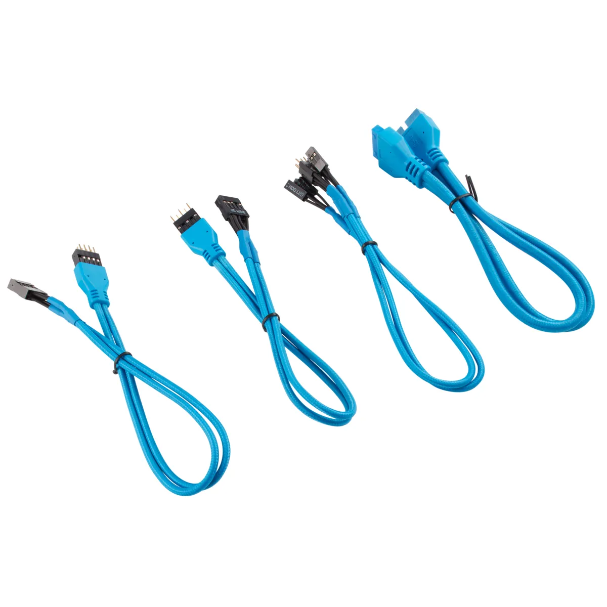 CORSAIR Premium Sleeved I/O Cable Extension Kit Blue