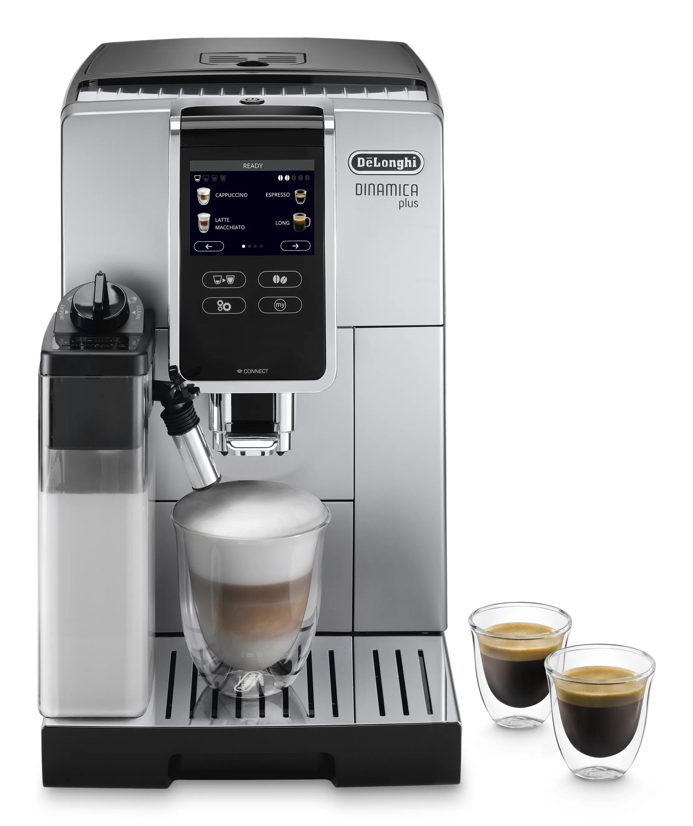 Delonghi ECAM 370.85.SB Dinamica + - espresso machine, Black, Silver