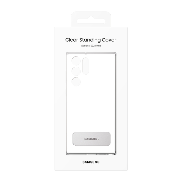 Samsung Galaxy S22 Ultra Clear Standing Cover -suojakuori, L&auml;pin&auml;kyv&auml;