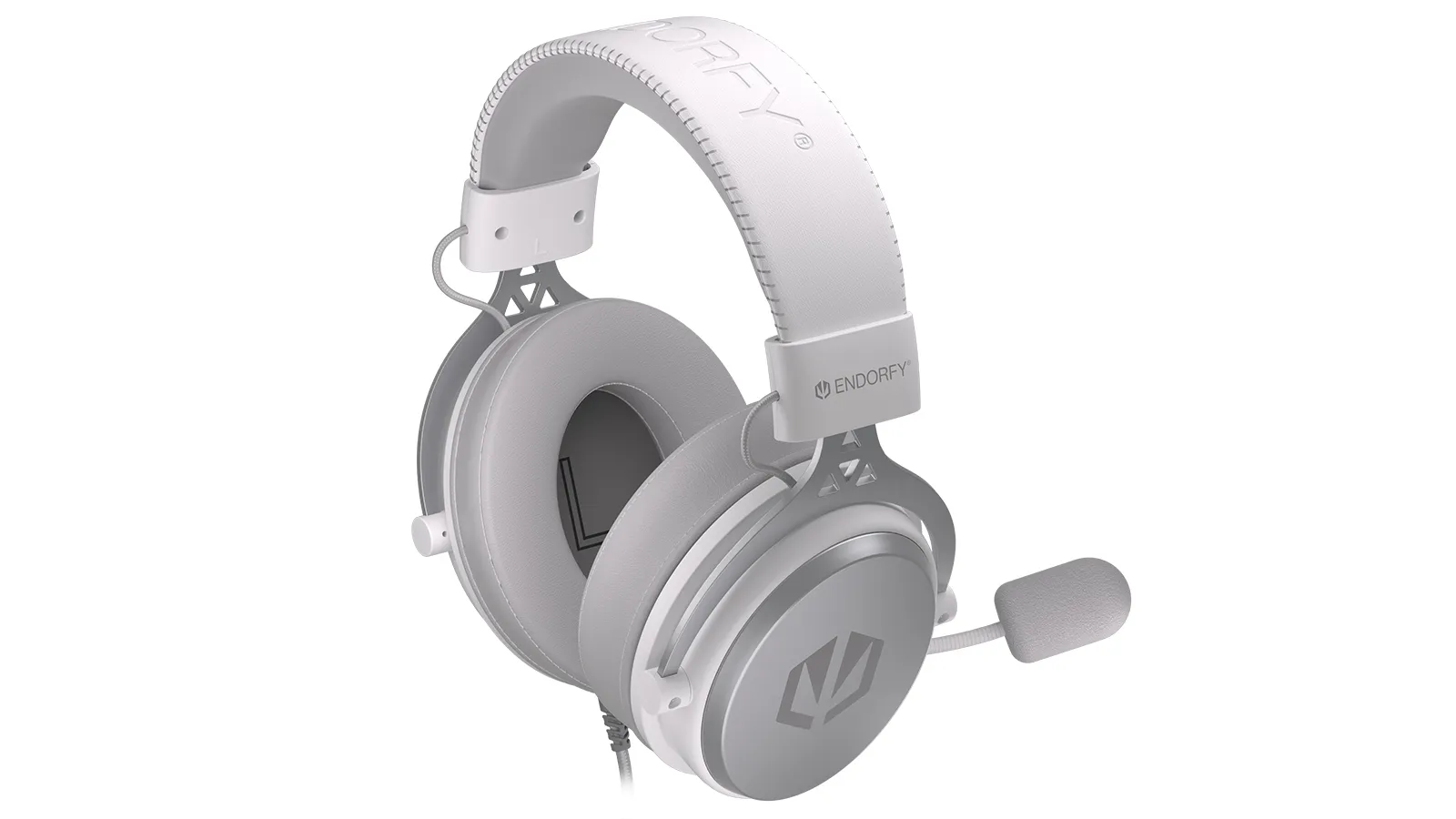 Endorfy VIRO Plus USB - spelheadset, vit