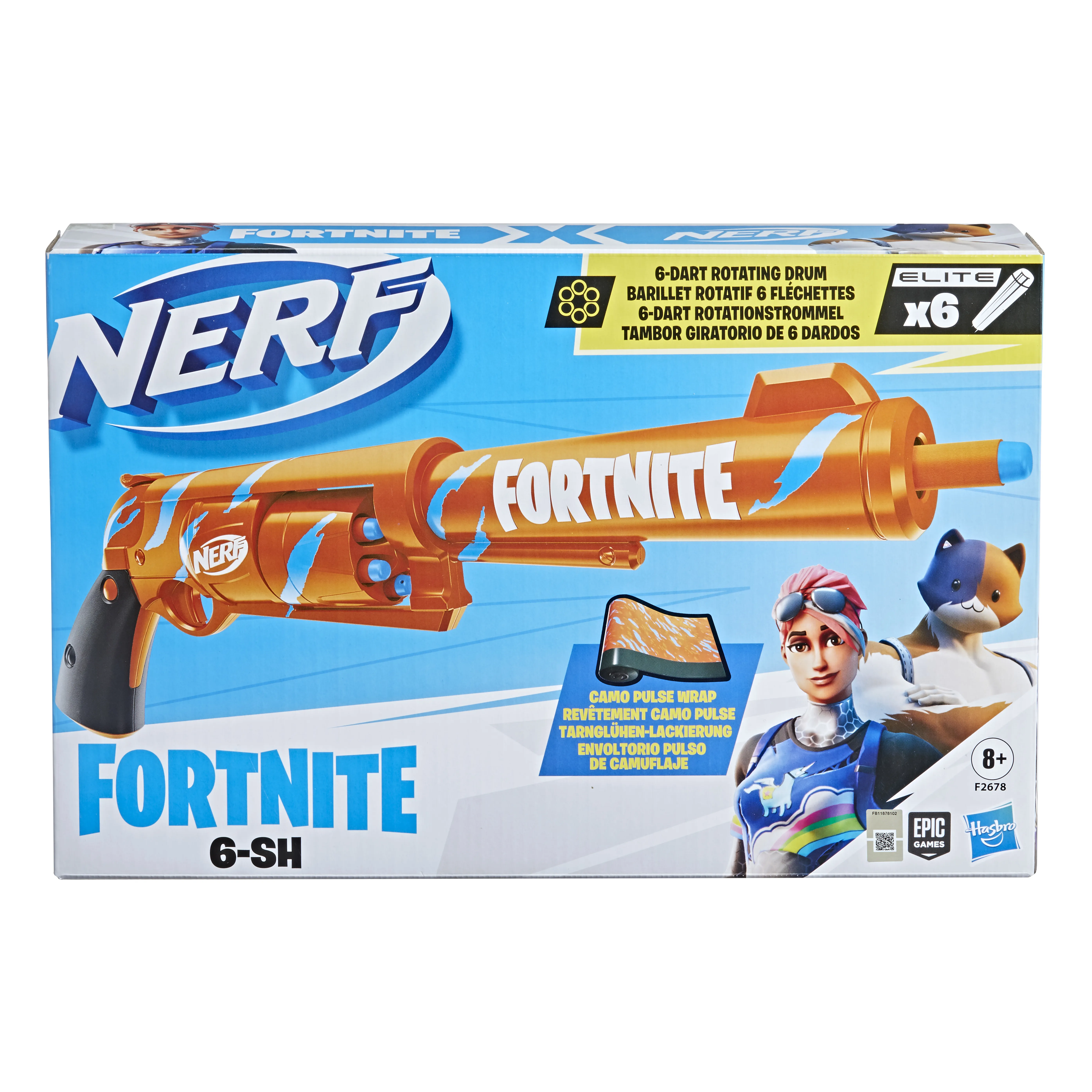 Nerf Fortnite 6-SH Blaster -vaahtomuoviase