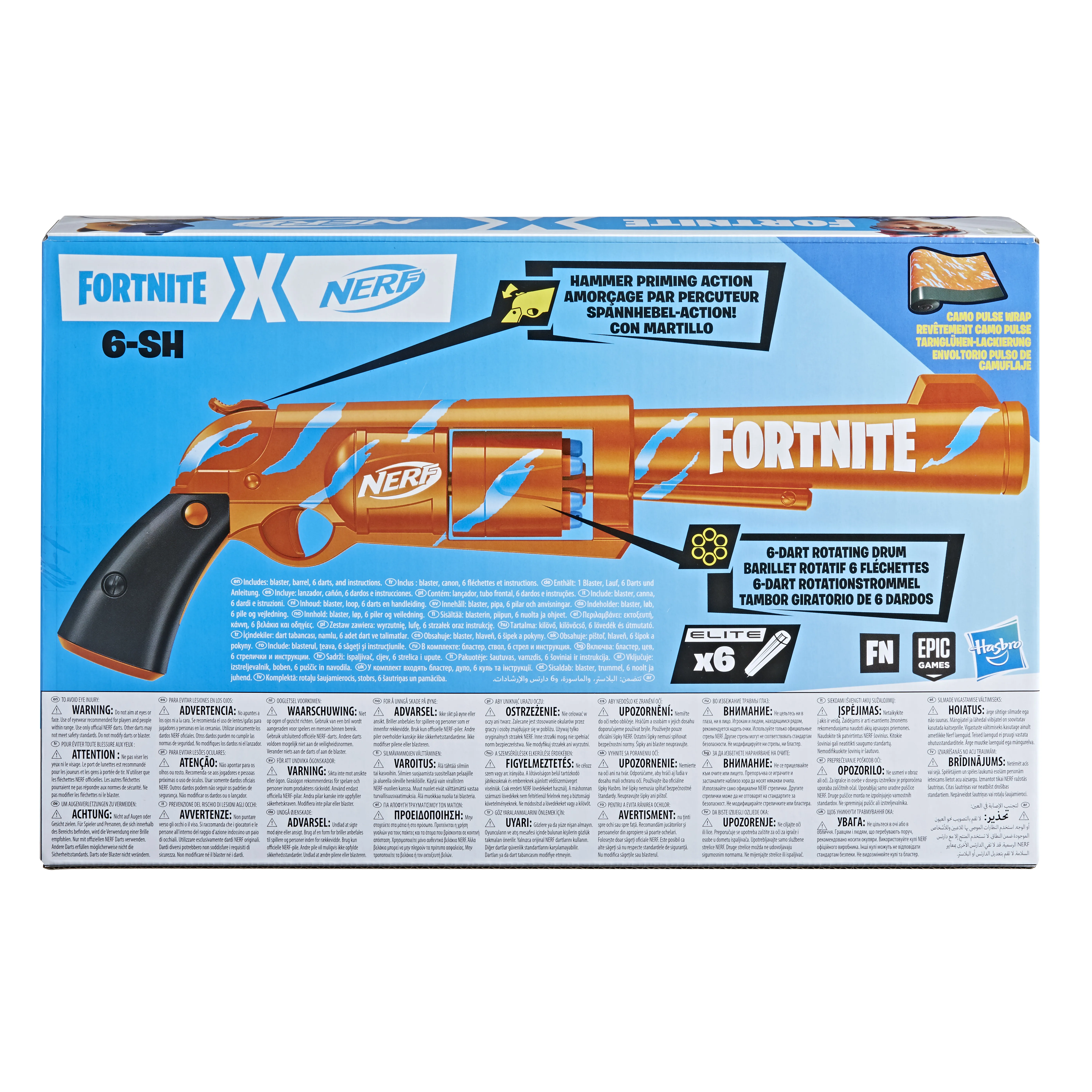 Nerf Fortnite 6-SH Blaster -vaahtomuoviase