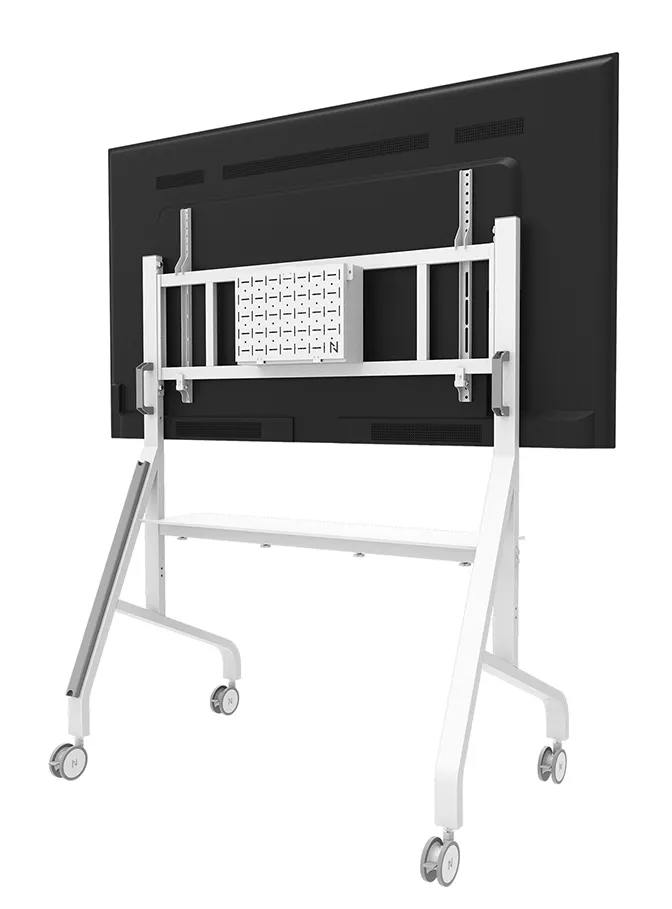 Neomounts MOVE Go XL FL50-575WH1 Mobile Floor Stand 65-115" Height Adjustable White