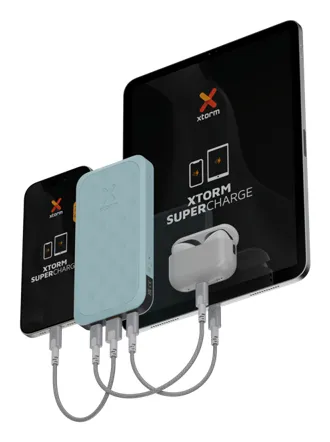 XTORM Fuel Series 5 10000mAh, 20W, PD 20W -varavirtal&auml;hde, turkoosi