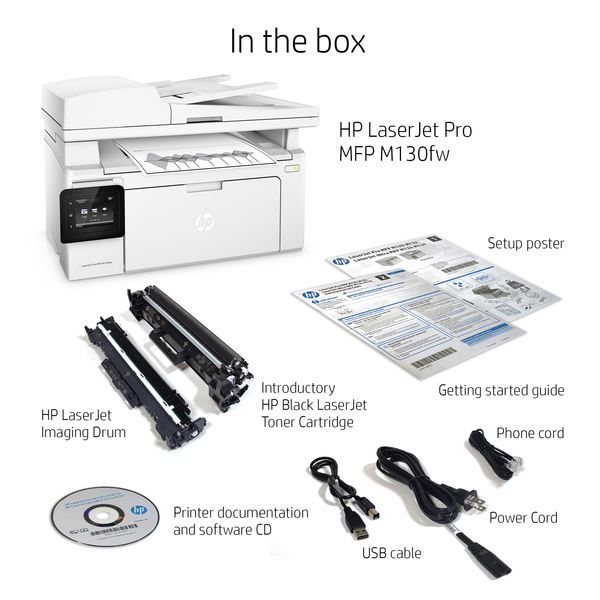 HP LaserJet Pro M130fw LAN/Wi-Fi, A4 - mono laser printer