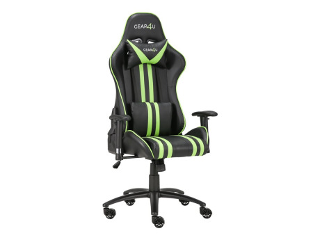 Gear4u Elite - gaming chair, black/light green