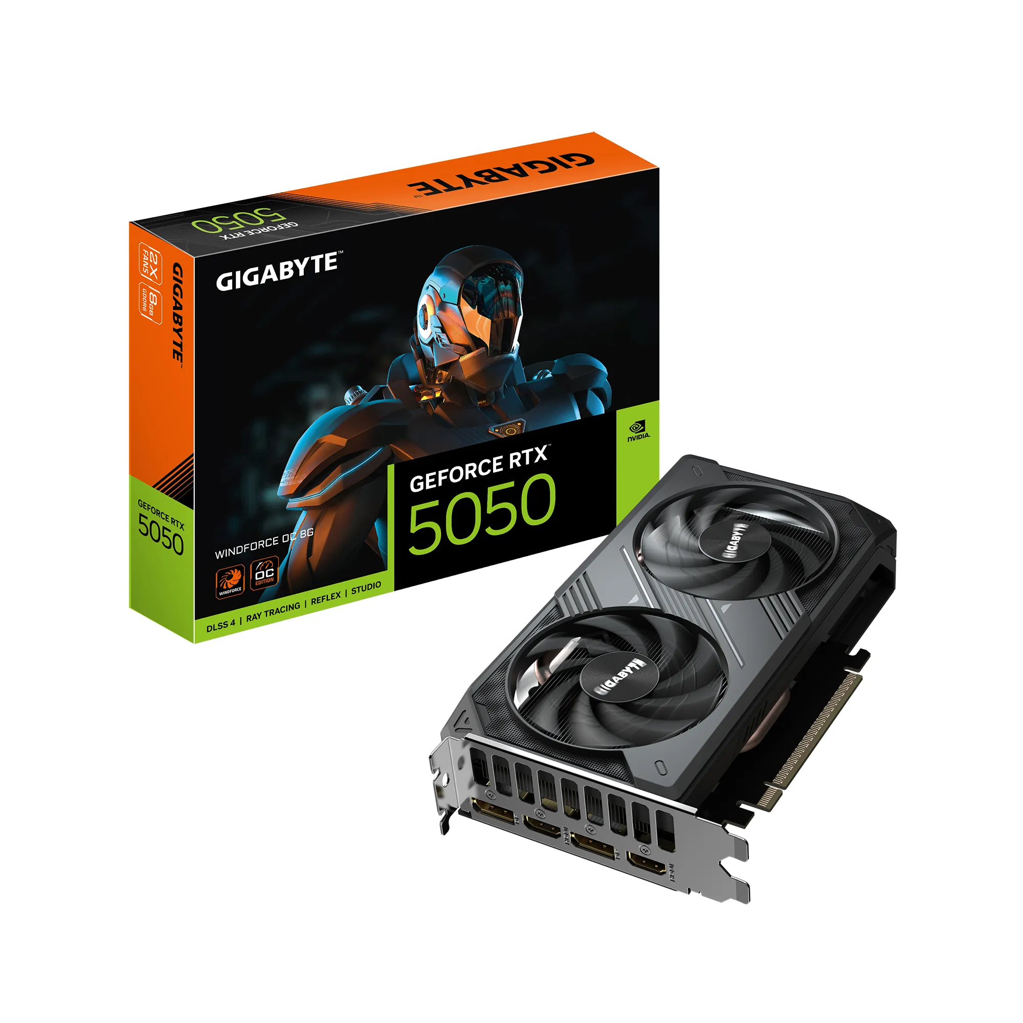 Gigabyte GeForce RTX 5050 WINDFORCE 8GB OC Gigabyte GeForce RTX 5050 WINDFORCE 8GB OC