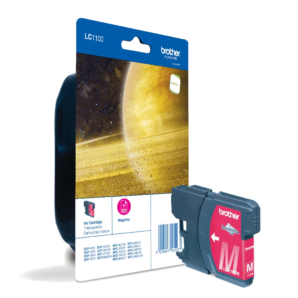 Brother LC-1100YBP -mustekasetti, 5.5 ml, keltainen