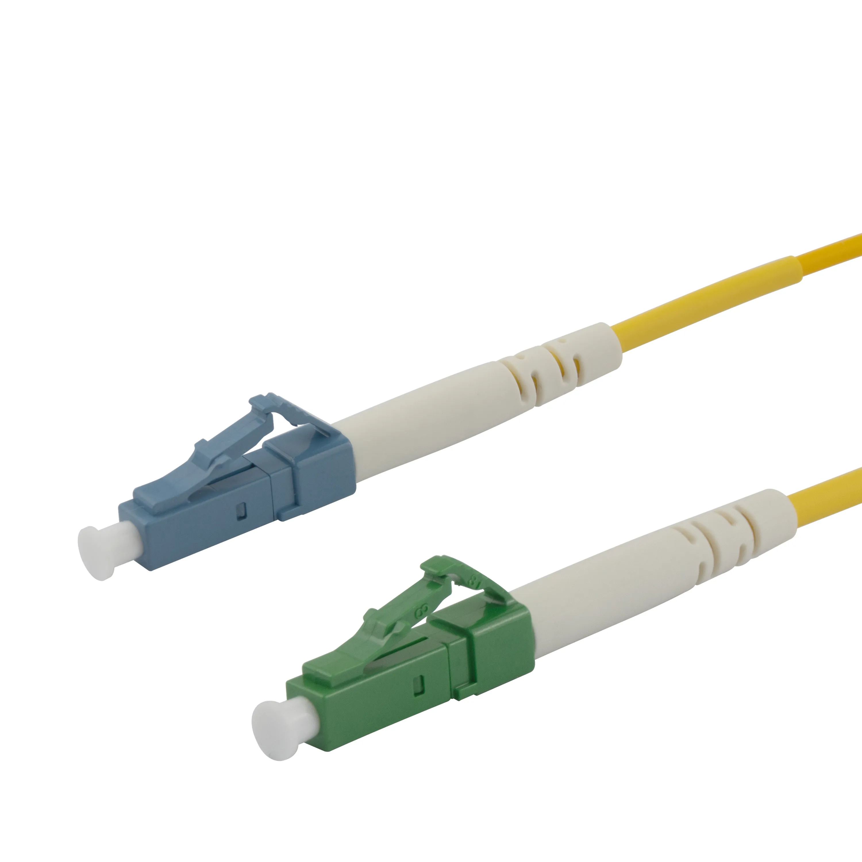 Deltaco OS2 LSZH LC-LC 0.5m Fiber Optic Cable, Yellow