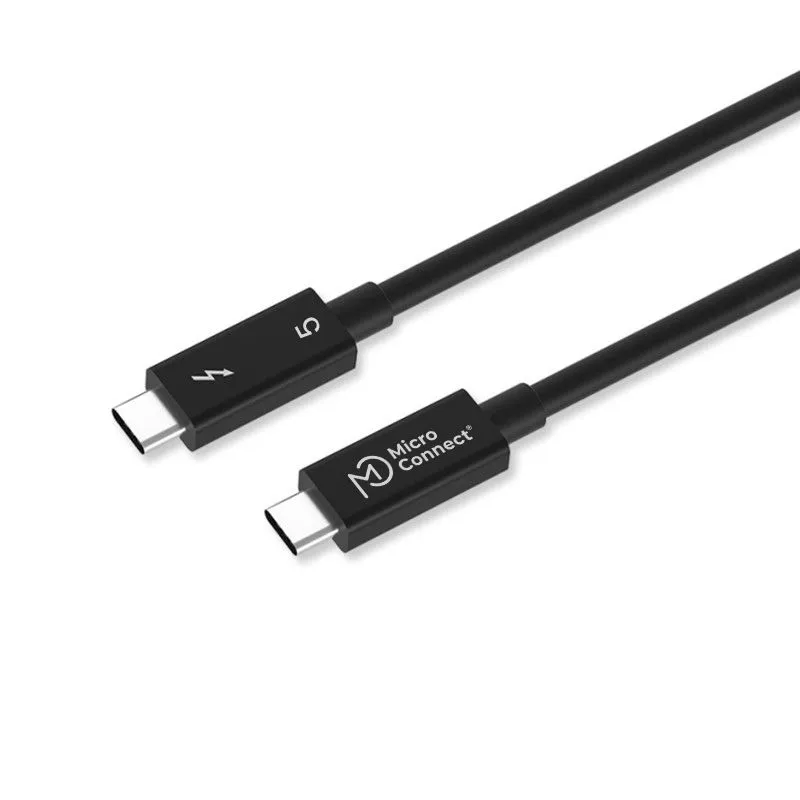 MicroConnect Premium Thunderbolt 5 cable, 1 m, Black