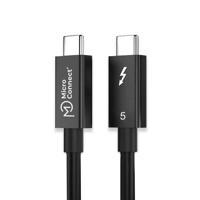 MicroConnect Premium Thunderbolt 5 cable, 1 m, Black