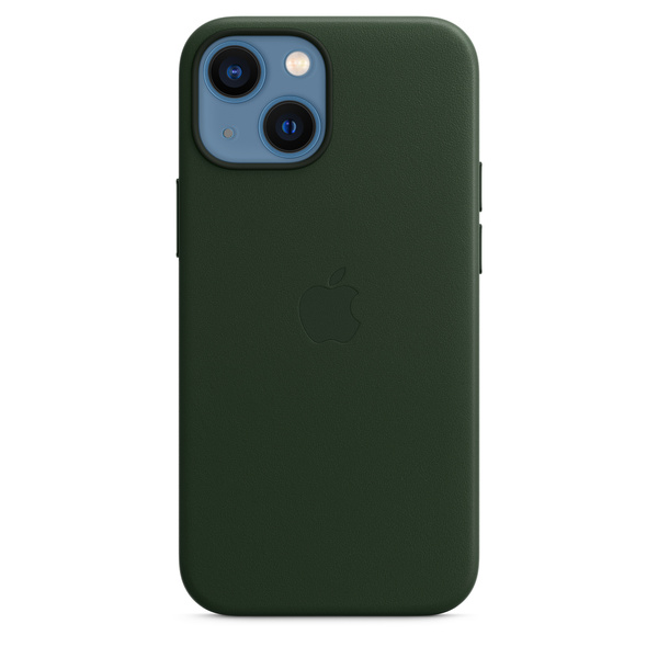 Apple iPhone 13 mini, MagSafe - leather case, Sequoia Green