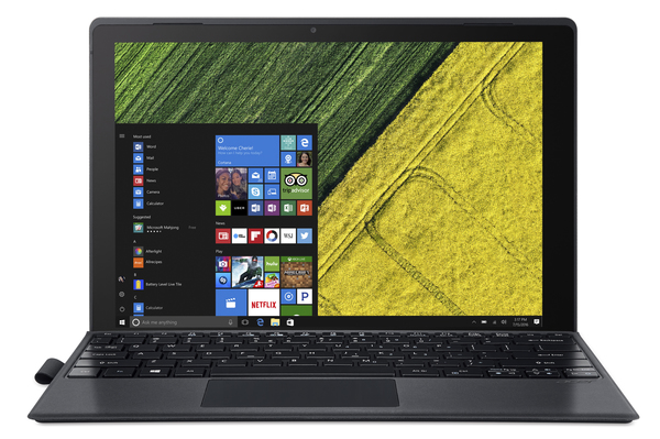 Acer 12" Switch 5, 256 Gt, Win 10 -kannettava, musta