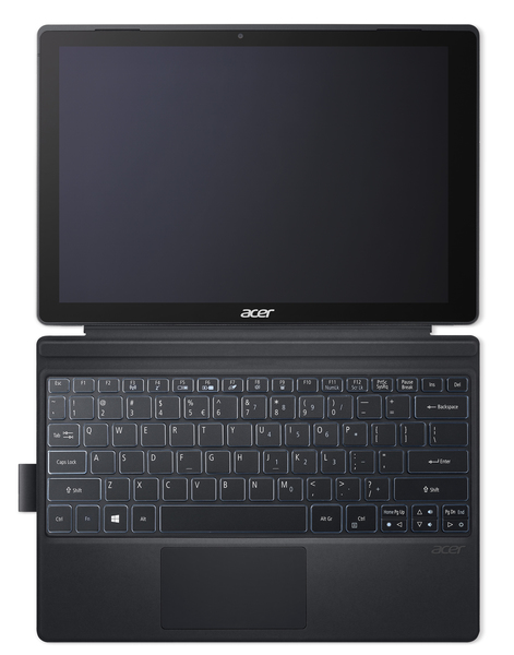 Acer 12" Switch 5, 256 Gt, Win 10 -kannettava, musta