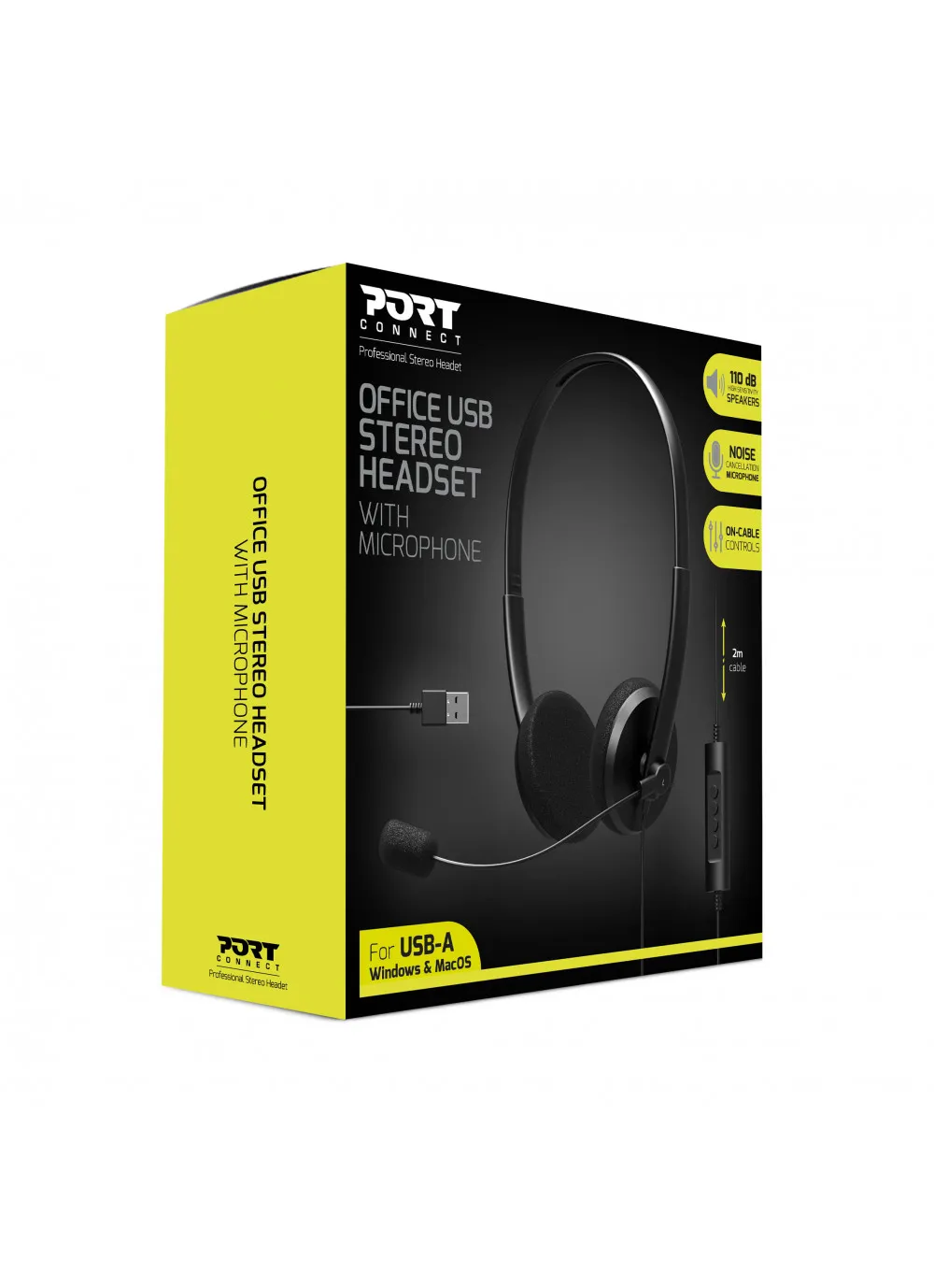 PORT Designs Office USB Stereo - headset with microphone