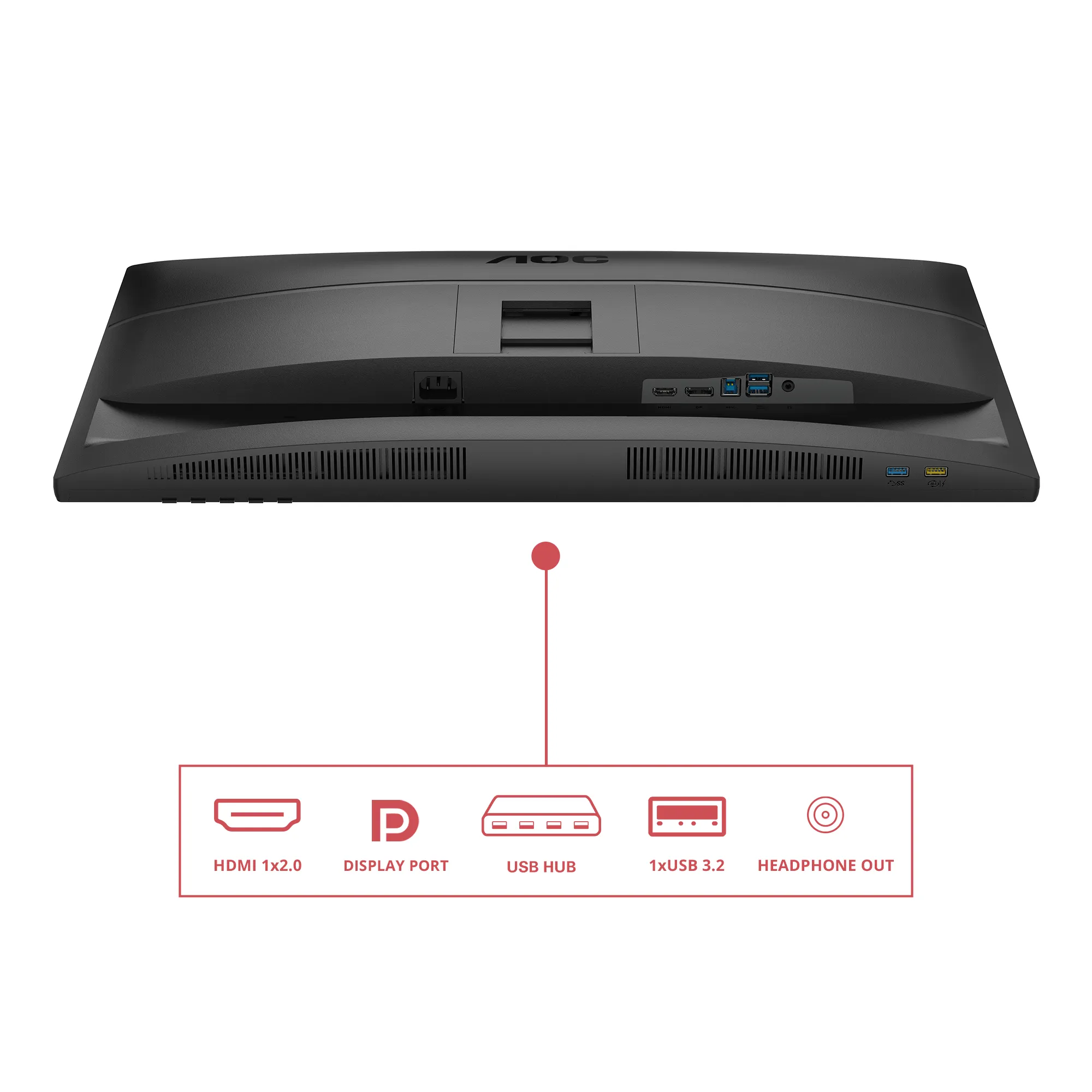 AOC Q27E4U 27inch WQHD IPS 120Hz 4ms 350cd/m2 HDMI2.0 DP USB3.2 HUB USB Pivot Speakers