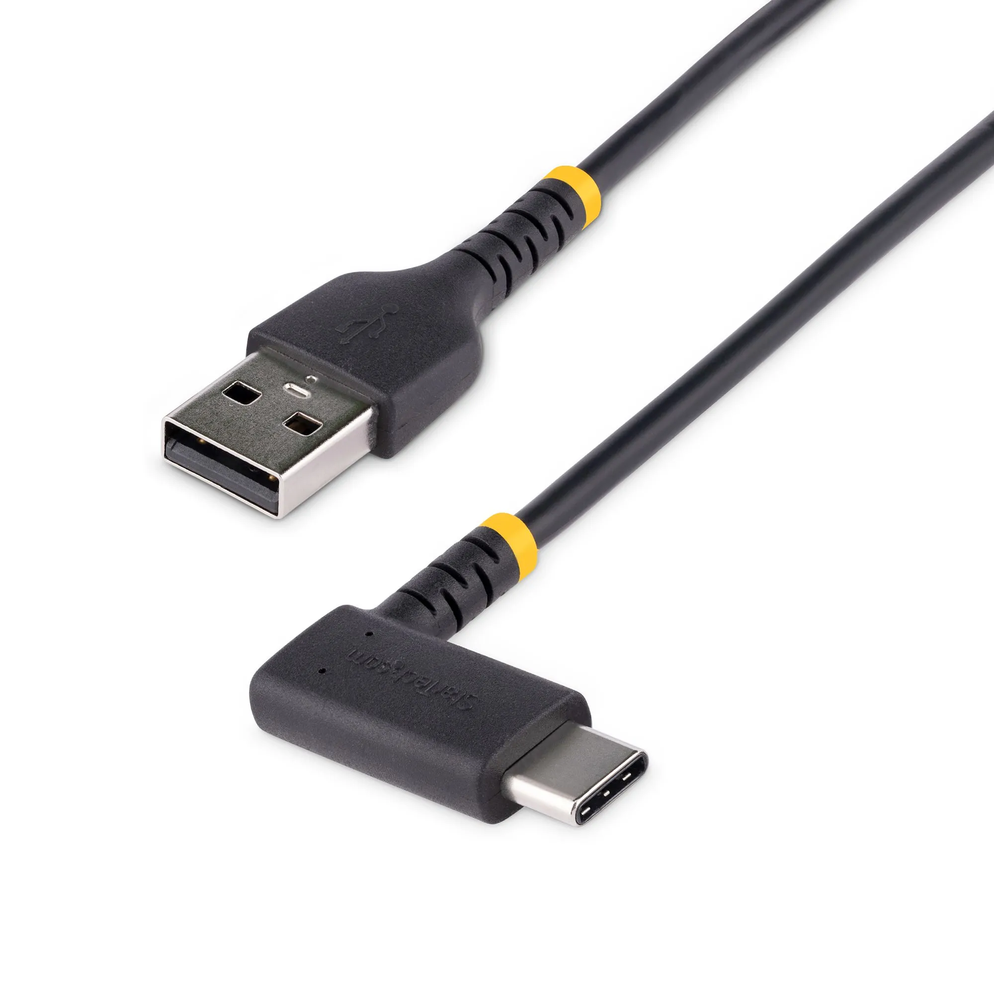 USB-A TO USB-C CHARGING CABLE - 2M RIGHT ANGLE USB-C USBC CABLE