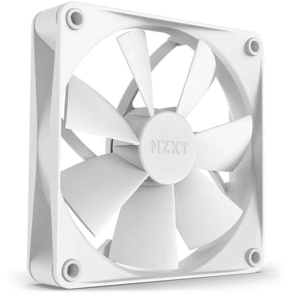 NZXT F120P, 120mm -kotelotuuletin, valkoinen