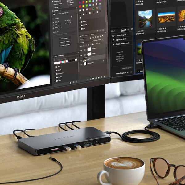 Satechi Thunderbolt 4 Multi-Display -telakointiasema