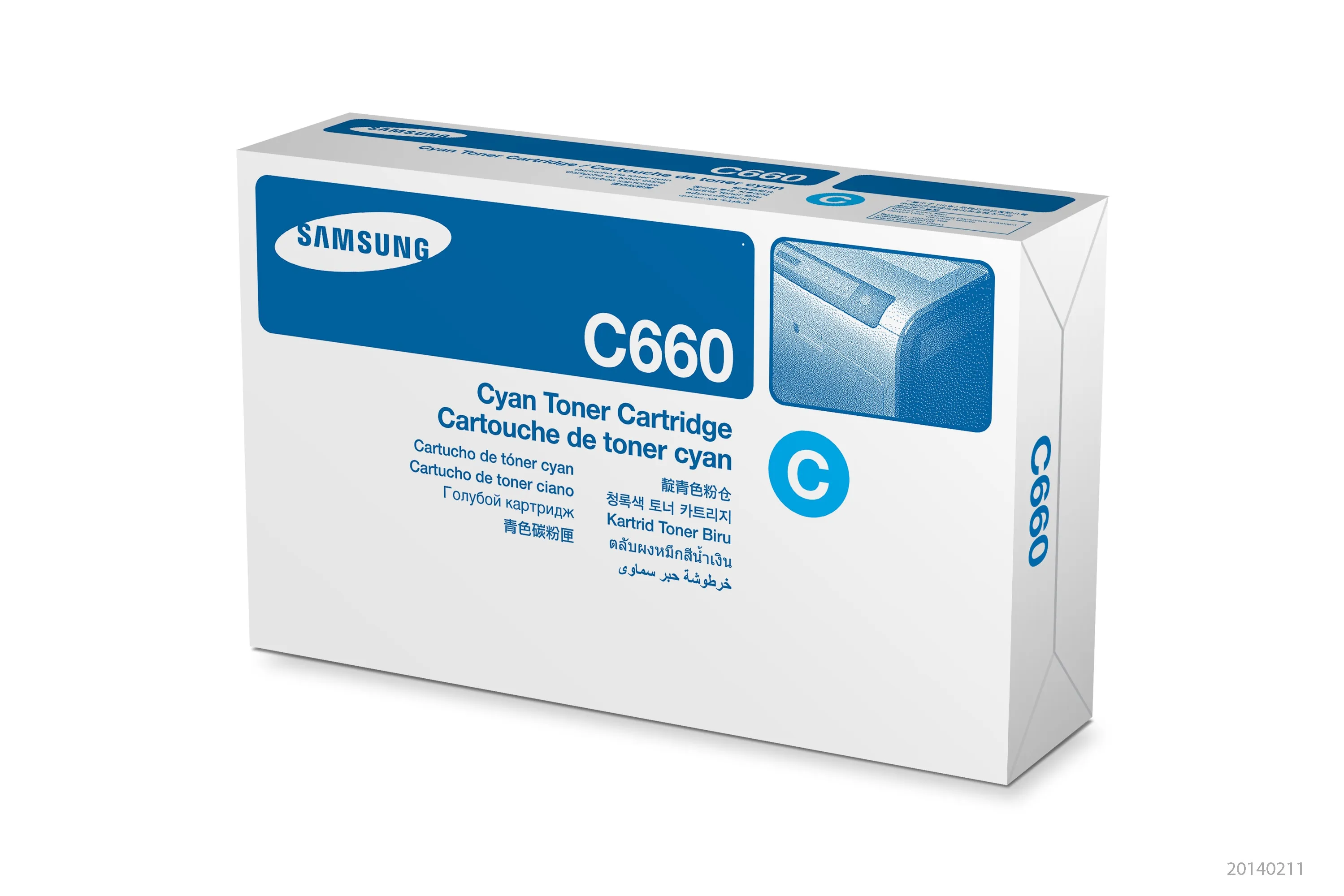 Samsung CLP-C660B lasertoner, cyan