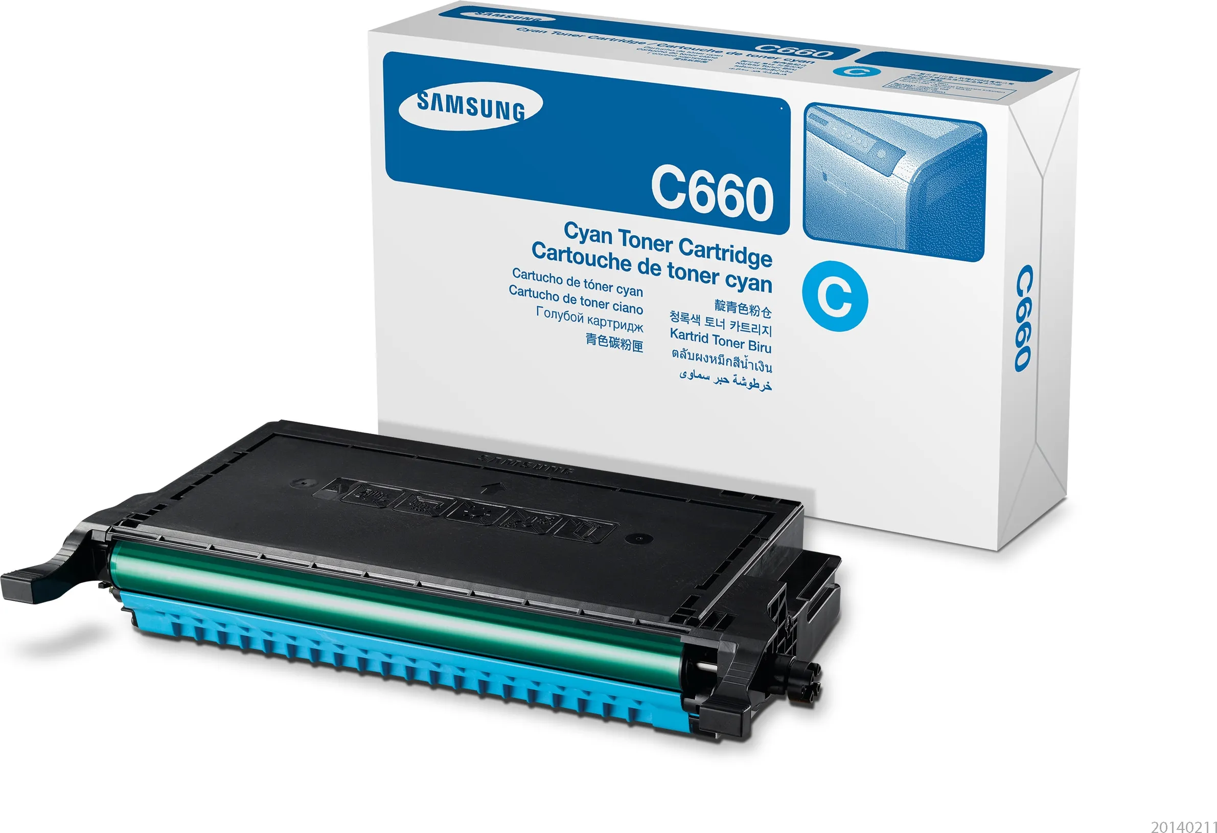 Samsung CLP-C660B lasertoner, cyan