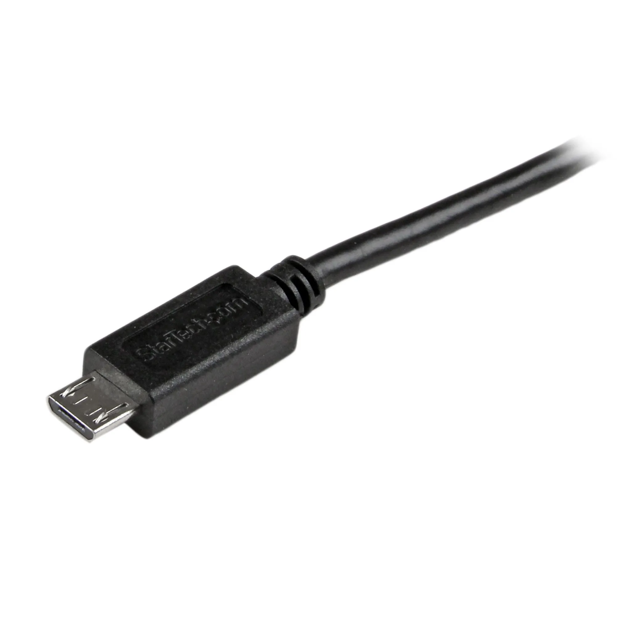 Startech Slim USB-A - Micro-USB B - cable, 1 m, Black