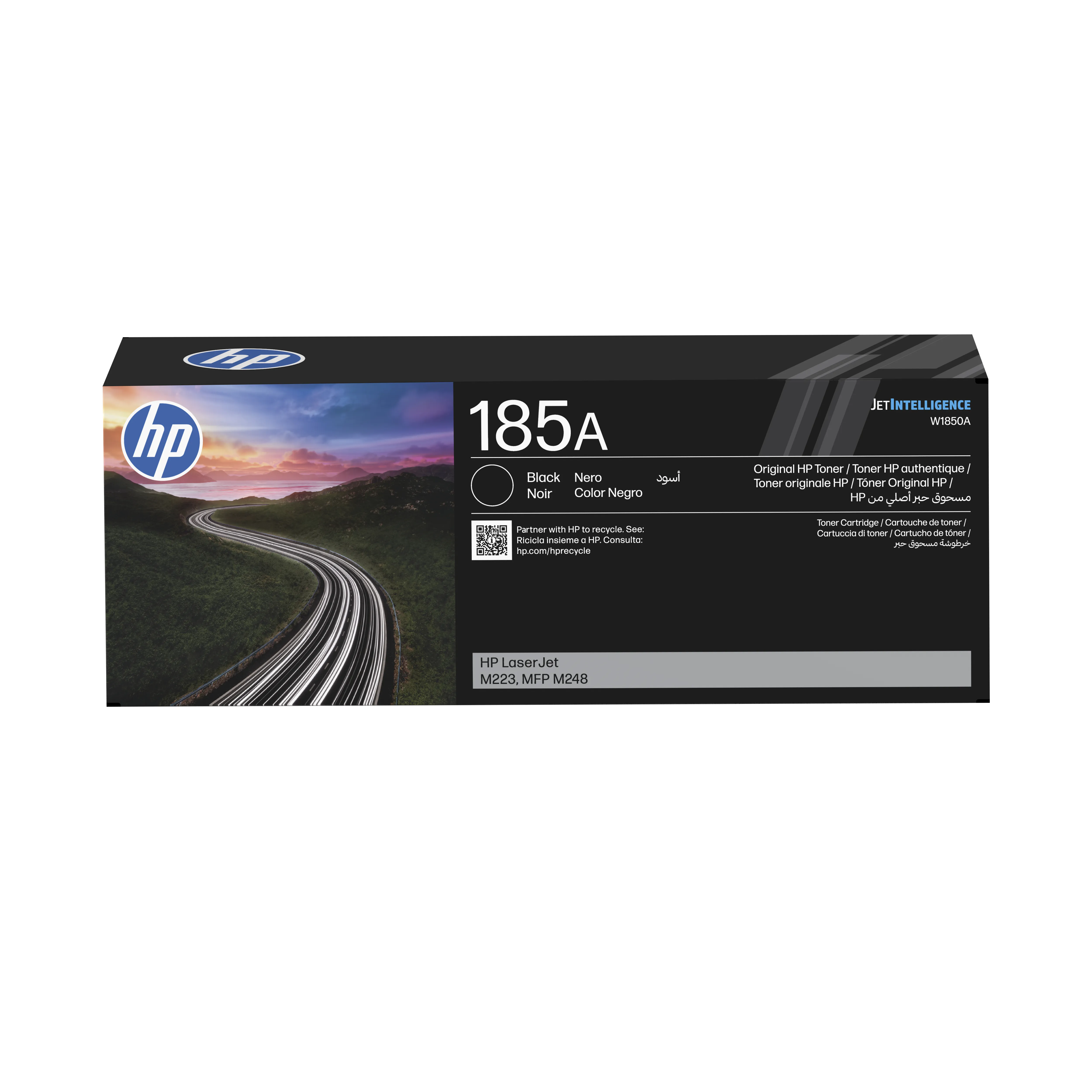HP 185A lasertoner, svart
