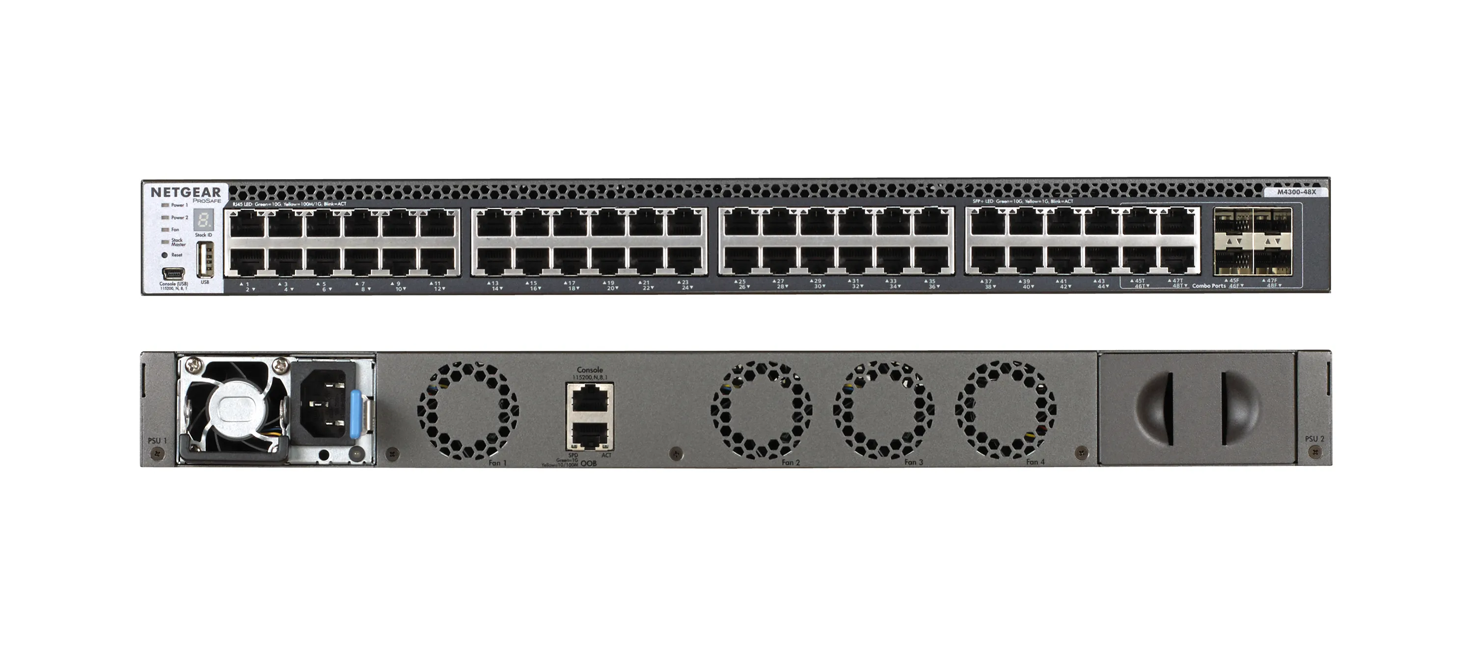 NETGEAR M4300-48X - Administrerad Layer 3-switch, Gr&aring;