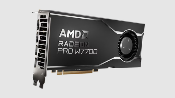 AMD Radeon Pro W7700 16 Gt -n&auml;yt&ouml;nohjain