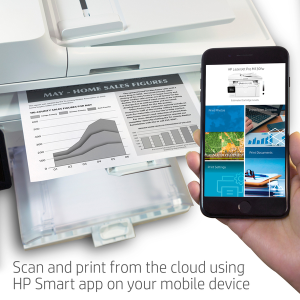 HP LaserJet Pro M130fw LAN/Wi-Fi, A4 - mono laser printer